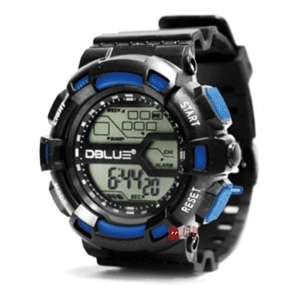 Reloj Deportivo Digital Sumergible 30mts Color Azul - Ps