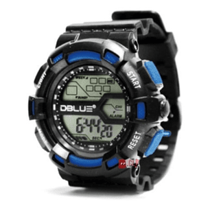 Reloj Deportivo Digital Sumergible 30mts Color Azul - Ps