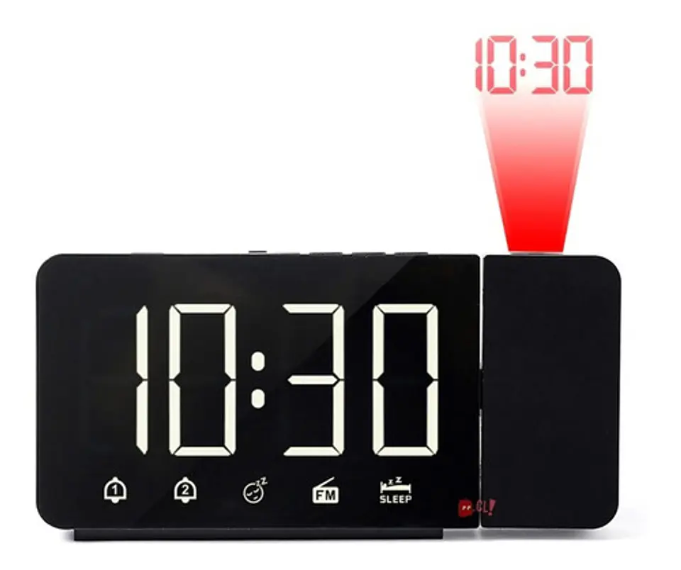 Radio Reloj Con Proyección De Hora Y Pantalla Led - Ps 1