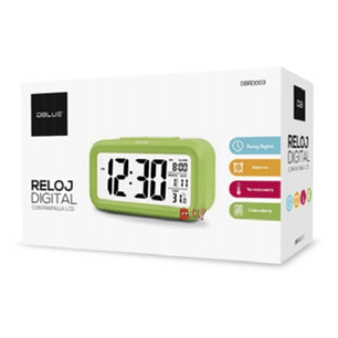 Reloj Despertador Digital Pantalla Lcd Color Blanco - Ps