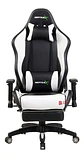 Silla Gamer Butaca Con Apoya Brazos Y Pies Blanco - Ps - Miniatura 1