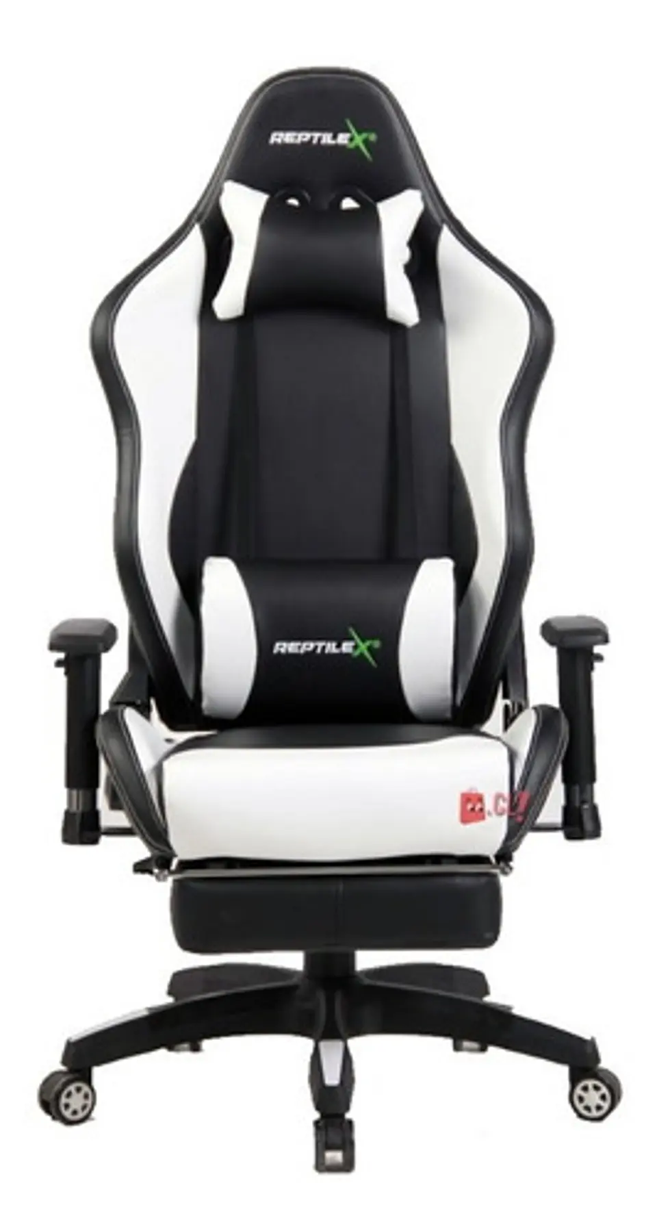 Silla Gamer Butaca Con Apoya Brazos Y Pies Blanco - Ps 1