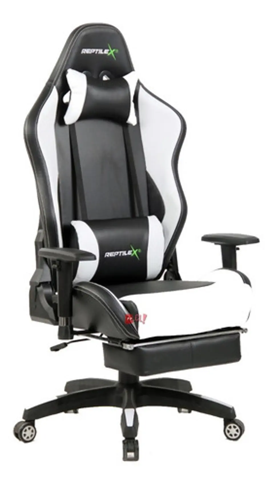 Silla Gamer Butaca Con Apoya Brazos Y Pies Blanco - Ps 2