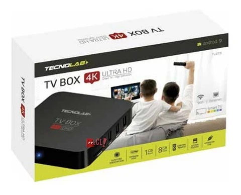 Smart Tv Box Media Streaming 4k Con Android 9 De 8gb - Ps