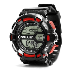 Reloj Deportivo Digital Sumergible 30mts Color Rojo - Ps