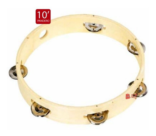 Pandero De 10 Pulgadas Con 6 Sonajas - Ps
