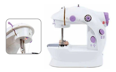 Máquina Coser Mini Portátil Con Pedal Eléctrica - Ps