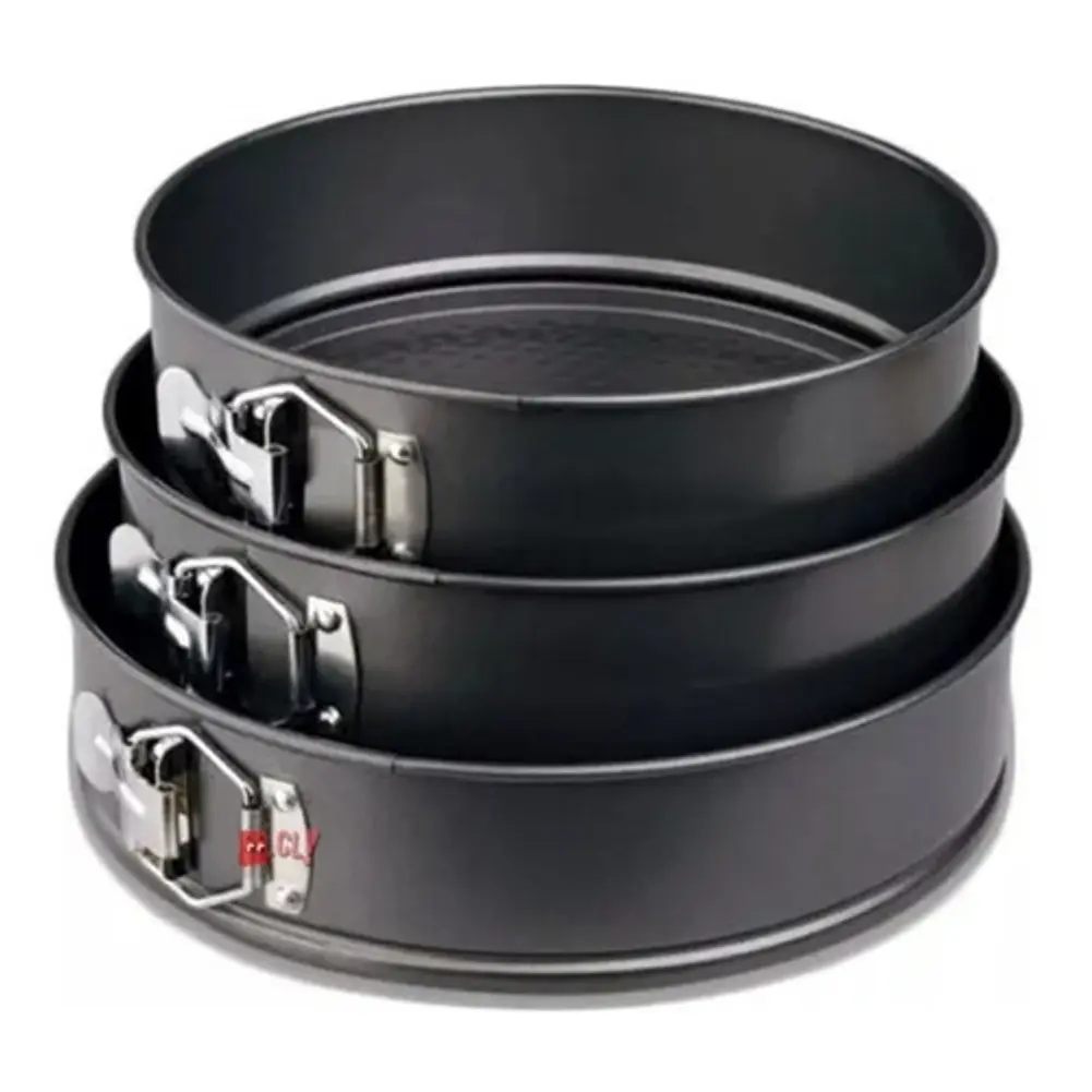 Set De 3 Moldes Redondos Antiadherentes Para Hornear - Ps 1