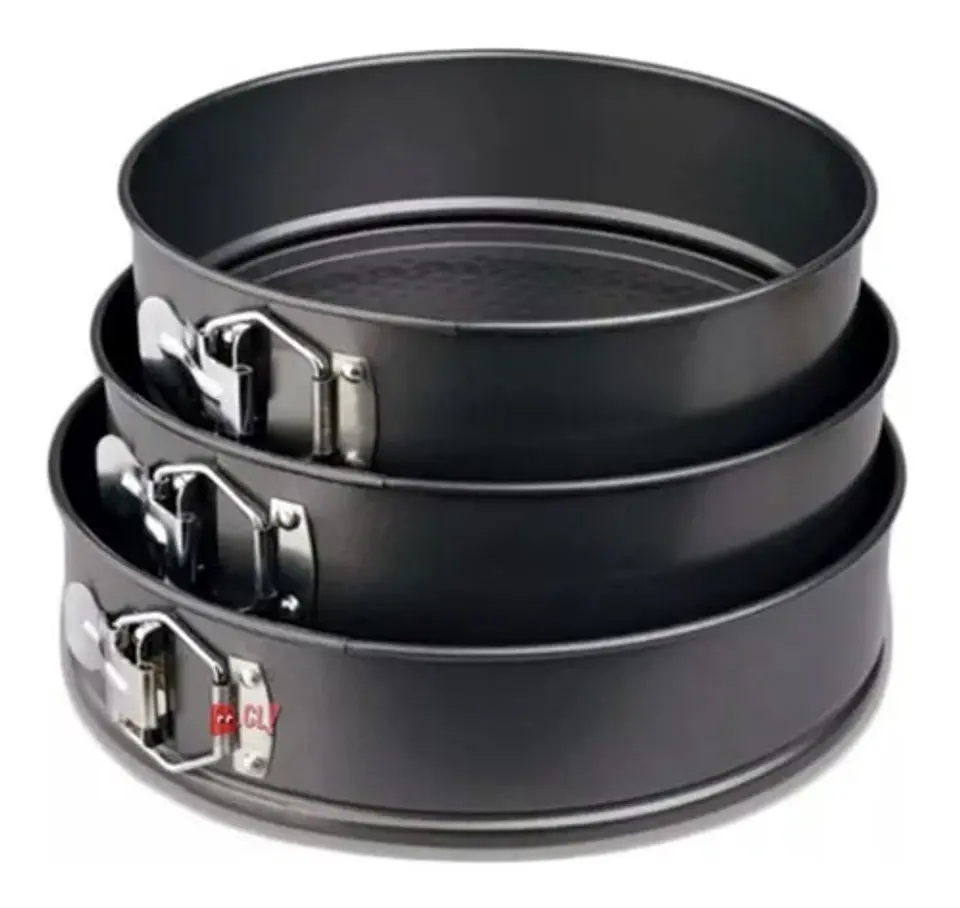 Set De 3 Moldes Redondos Antiadherentes Para Hornear - Ps 1