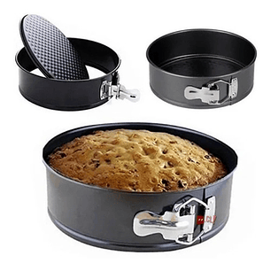 Set De 3 Moldes Redondos Antiadherentes Para Hornear - Ps