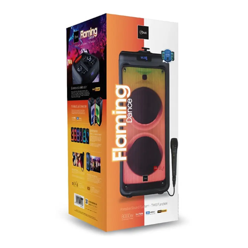 Parlante Flaming Dance Pantalla Led Con Control Central - Ps 5