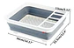 Secaplatos Y Cubiertos Escurridor Plegable Para Cocina - Ps - Miniatura 4
