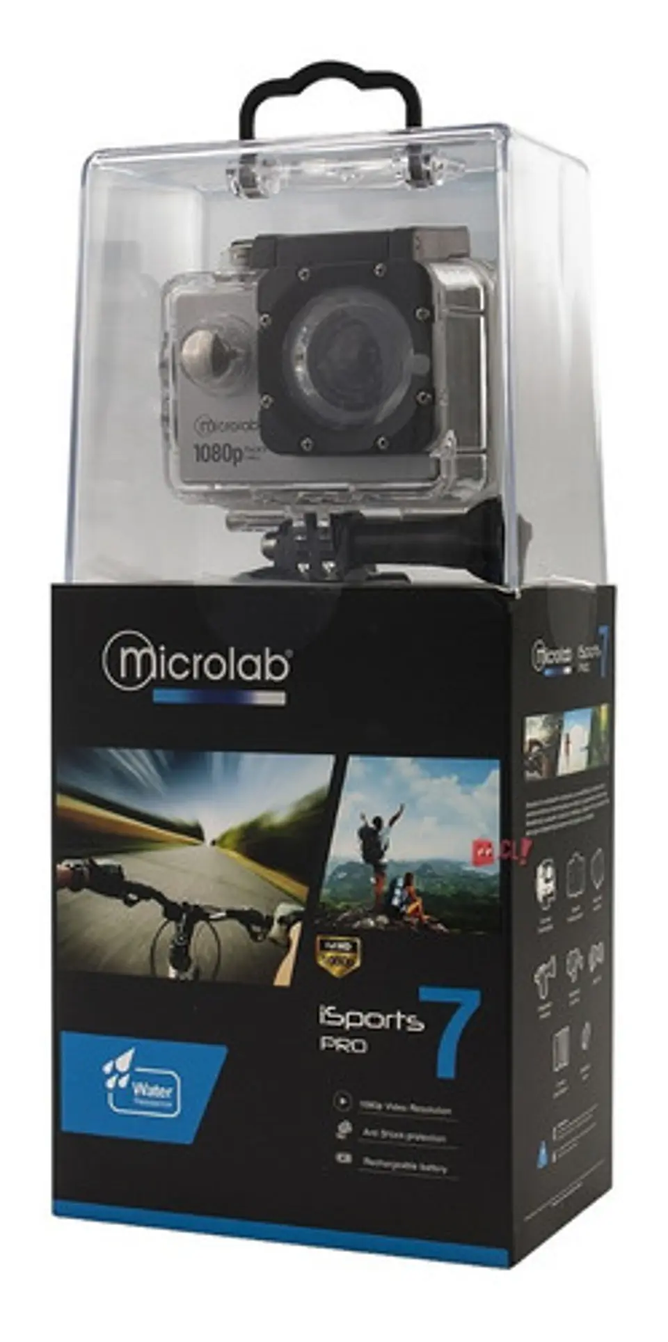 Cámara Deportiva A7 Full Hd Sumergible 30mt Color Negro - Ps 4