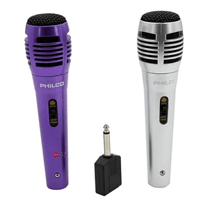 Kit De 2 Micrófonos Alámbricos Con Adaptador 6.3mm - Ps