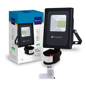 Foco Reflector Led 10w Sensor Movimiento Blanco Frio - Ps