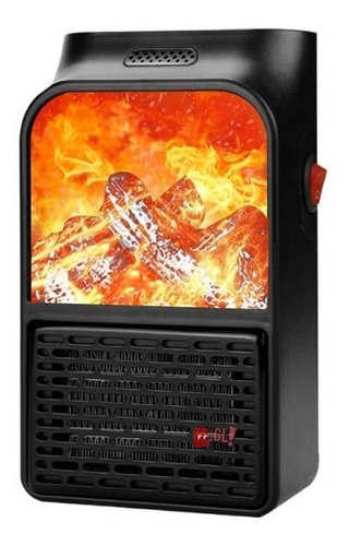 Calefactor Portátil Con Pantalla Efecto De Fuego 900w - Ps