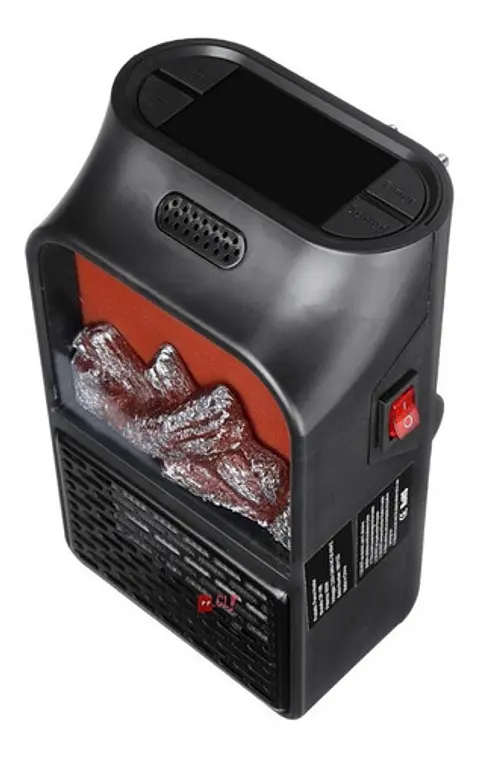 Calefactor Portátil Con Pantalla Efecto De Fuego 900w - Ps