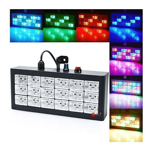 Luz Estroboscópica De 18led Con 4 Colores - Ps