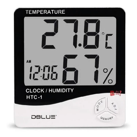 Reloj Medidor Ambiental De Temperatura Y Humedad - Ps