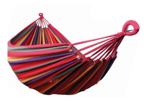 Hamaca De 180x150cms De Algodón Con Diseño Color Rojo - Ps