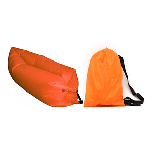 Sofá Tumbona Sillón Inflable 200cm X 90cm Color Naranjo - Ps