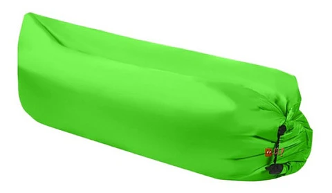 Sofá Tumbona Sillón Inflable 200cm X 90cm Color Verde - Ps