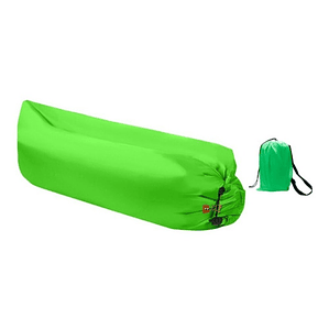 Sofá Tumbona Sillón Inflable 200cm X 90cm Color Verde - Ps