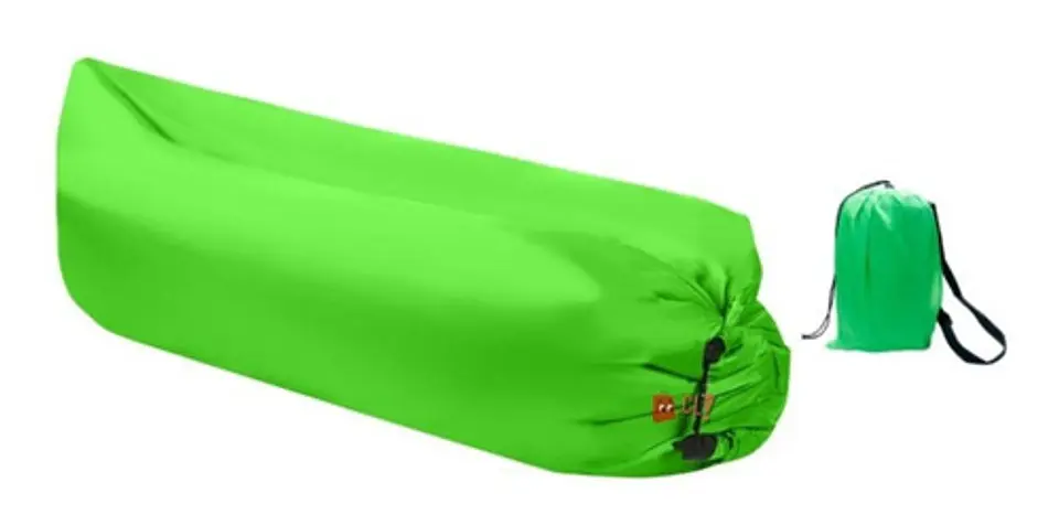 Sofá Tumbona Sillón Inflable 200cm X 90cm Color Verde - Ps 2