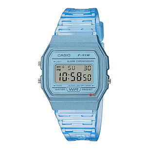 Reloj Casio Vintage Celeste Resistente Al Agua - Ps