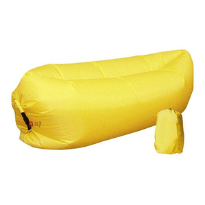 Sofá Tumbona Sillón Inflable 200cmx90cm Color Amarillo - Ps