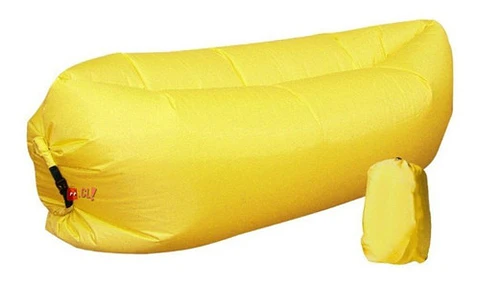 Sofá Tumbona Sillón Inflable 200cmx90cm Color Amarillo - Ps