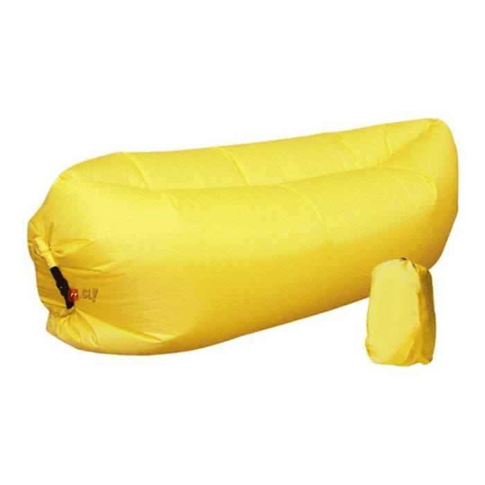 Sofá Tumbona Sillón Inflable 200cmx90cm Color Amarillo - Ps 1