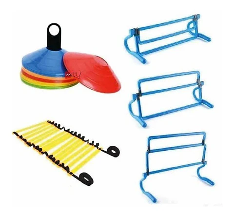 Kit Entrenamiento 3 Vallas + Escalerilla + 10 Obstáculos - PS