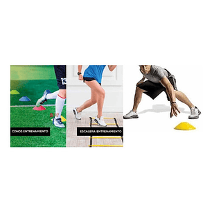 Kit Entrenamiento 3 Vallas + Escalerilla + 10 Obstáculos - PS