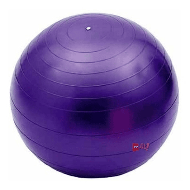 Pelota Balón Para Yoga O Pilates Con Inflador Morado - Ps 1