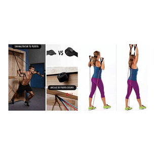 Pack De 5 Bandas Elásticas Resistencia 100 Libras Tpe - Ps