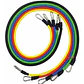 Pack 5 Bandas Elásticas Resistencia Con 11 Accesorios - Ps - Miniatura 1