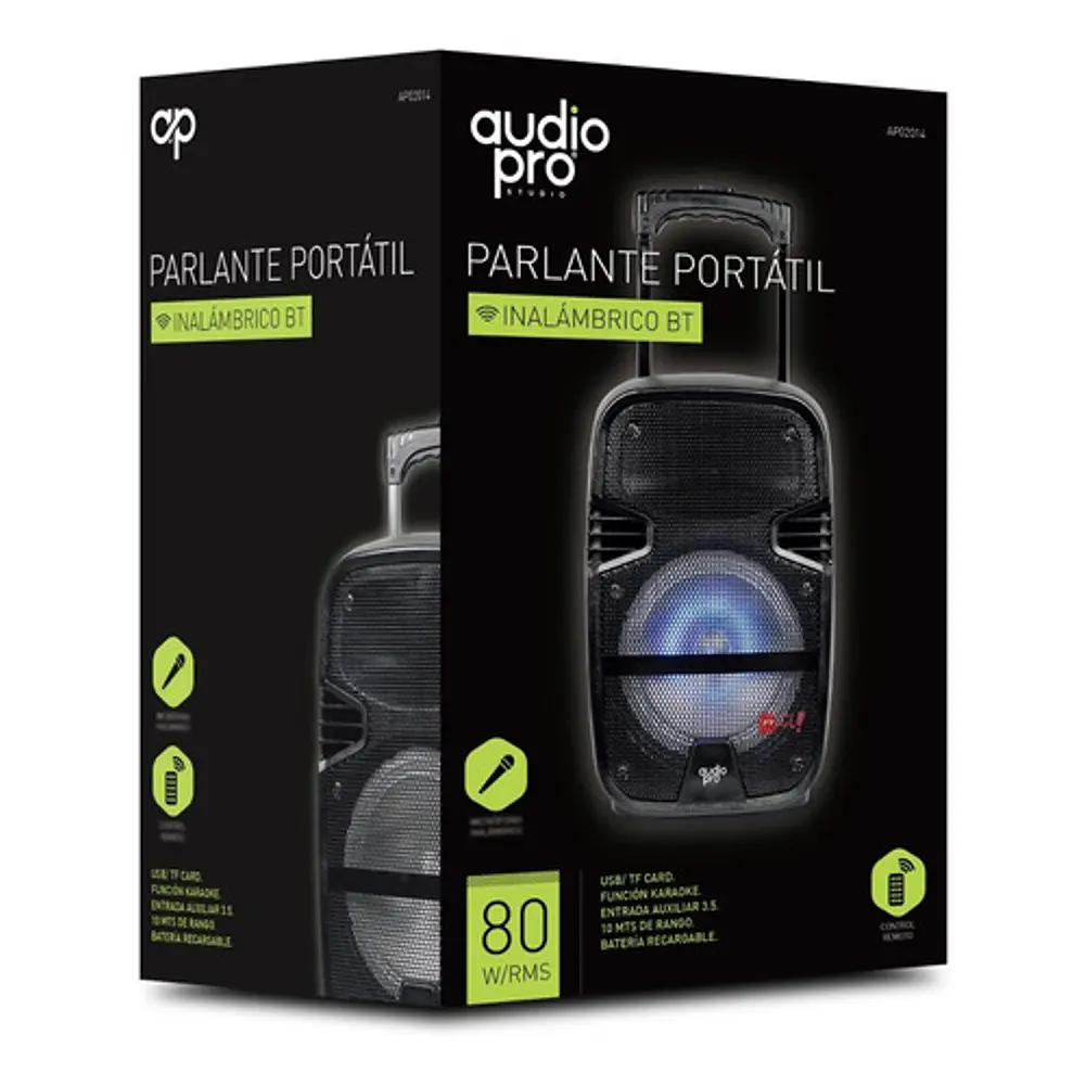 Parlante Karaoke Bluetooth 80w Incluye Micrófono - Ps 4
