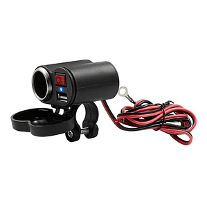 Cargador Usb Y Encendedor Para Motos Conexión 12v - Ps