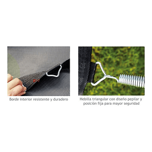 Cama Elástica 1,83mts Con Malla De Salto - Ps