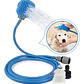 Manguera Con Guante Cepillo Para Baño De Mascota - Ps - Miniatura 4