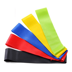 Pack 5 Bandas Elásticas Multicolores Para Entrenamiento - Ps