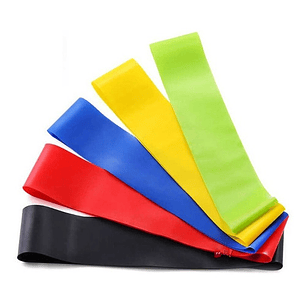 Pack 5 Bandas Elásticas Multicolores Para Entrenamiento - Ps