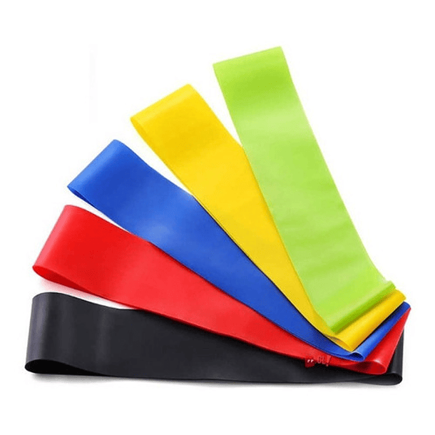 Pack 5 Bandas Elásticas Multicolores Para Entrenamiento - Ps 1