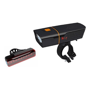 Luz Led Delantera Y Trasera Para Bicicletas Recargable - Ps