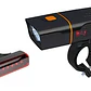 Luz Led Delantera Y Trasera Para Bicicletas Recargable - Ps - Miniatura 1