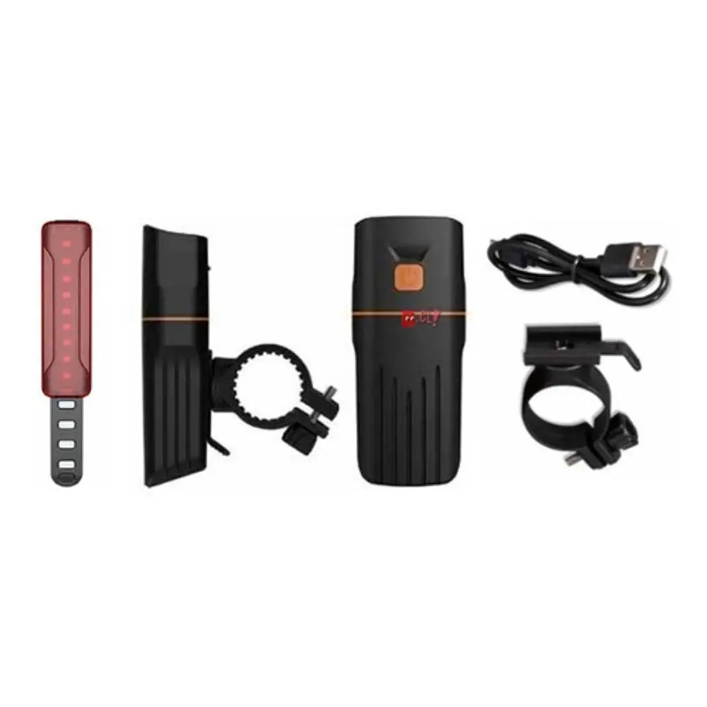 Luz Led Delantera Y Trasera Para Bicicletas Recargable - Ps 2