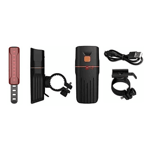 Luz Led Delantera Y Trasera Para Bicicletas Recargable - Ps