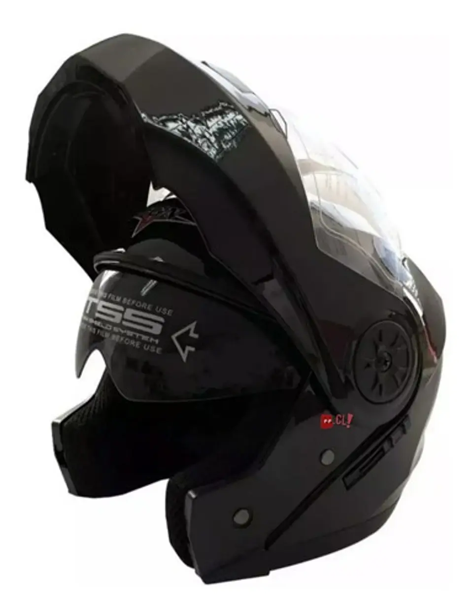 Casco Abatible Certificado Mica Y Gafas Talla Xl - Ps 1