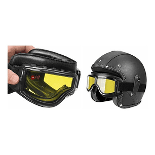 Gafas Para Motocicletas Estilo Vintage Con Filtro Uv - Ps
